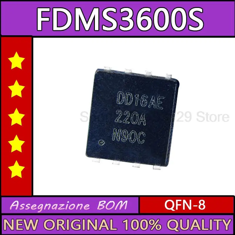

10 шт. FDMS3600S FDMS3600 220A 22OA QFN-8 New оригинальная микросхема