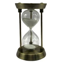 vintage sand clock glass metal hourglass hour glass decor nordic clock home office decoration nordic decorative ornaments gift