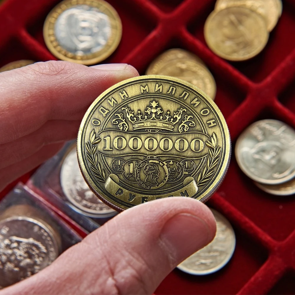 

Souvenir Commemorative Coin Collection Coin Million Russian Double-sided Ruble Art for Home Collection Decoration