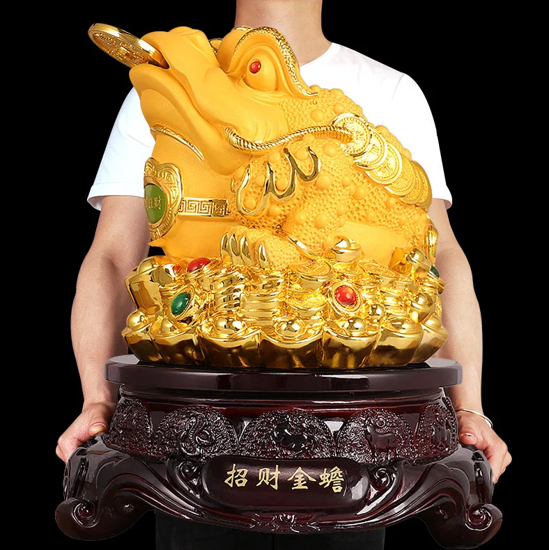 

Toad Golden Decoration Lucky fortune Office home decorations Shop opening gifts Home decoration crafts