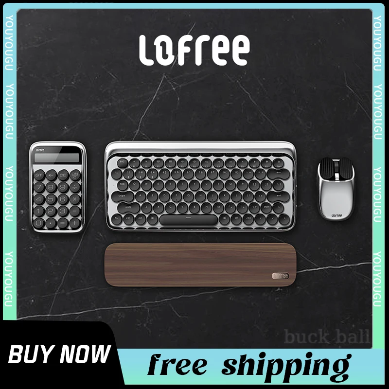 

Lofree Dot Wireless Bluetooth Mechanical Keyboard Set 5pc Brown Switch With Maus Mouse Digit Mechanical Calculator Birthday Gift