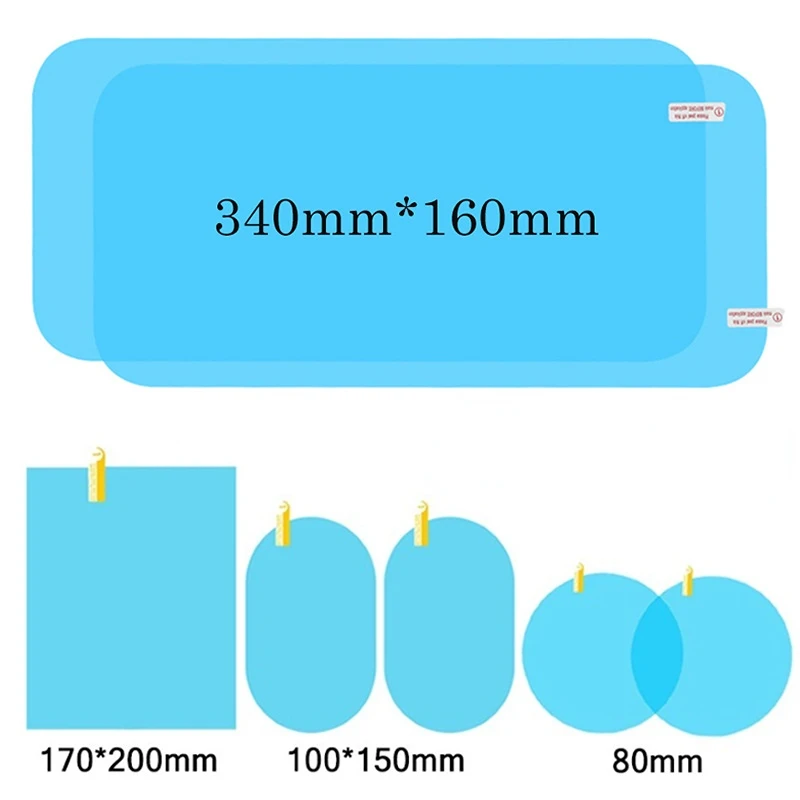 2PCS Rear View Car Mirror Film Rainproof Waterproof Mirror Film Anti Fog Nano Glaze Car Film for Car Mirror and Side Window images - 6