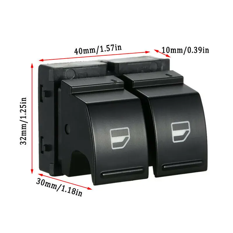 Автомобильный Электрический стеклоподъемник Для VW Golf MK5 Caddy 2K Passat B6 Seat Ibiza Leon