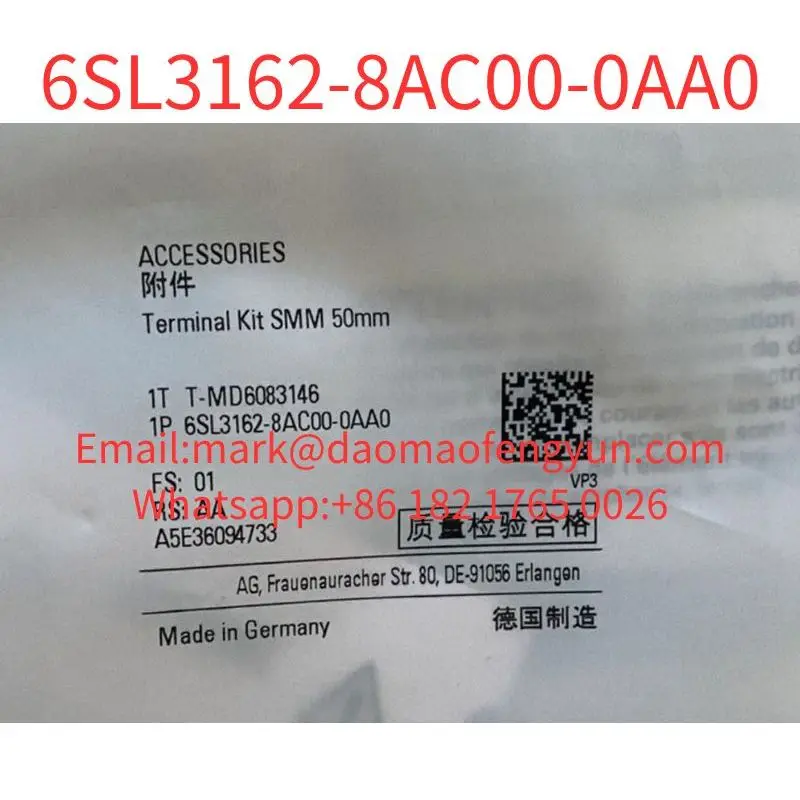 

6SL3162-8AC00-0AA0 новый фирменный комплект терминалов SINAMICS S120, одномоторный Модуль 50 мм C-/D-TYPE