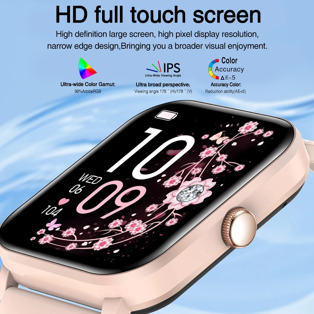 Умные часы с синим зубом для мужчин и женщин