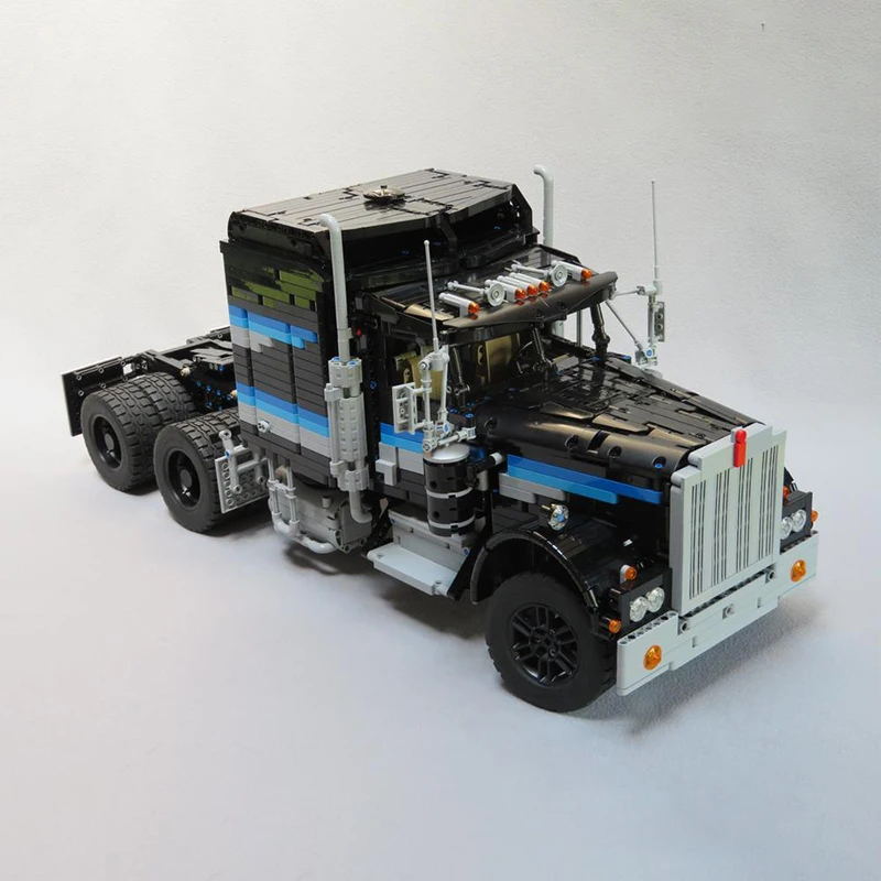 Новинка 4496 шт. масштаб 1:10 строительный контейнер Kenworth тягач тяжелый грузовик