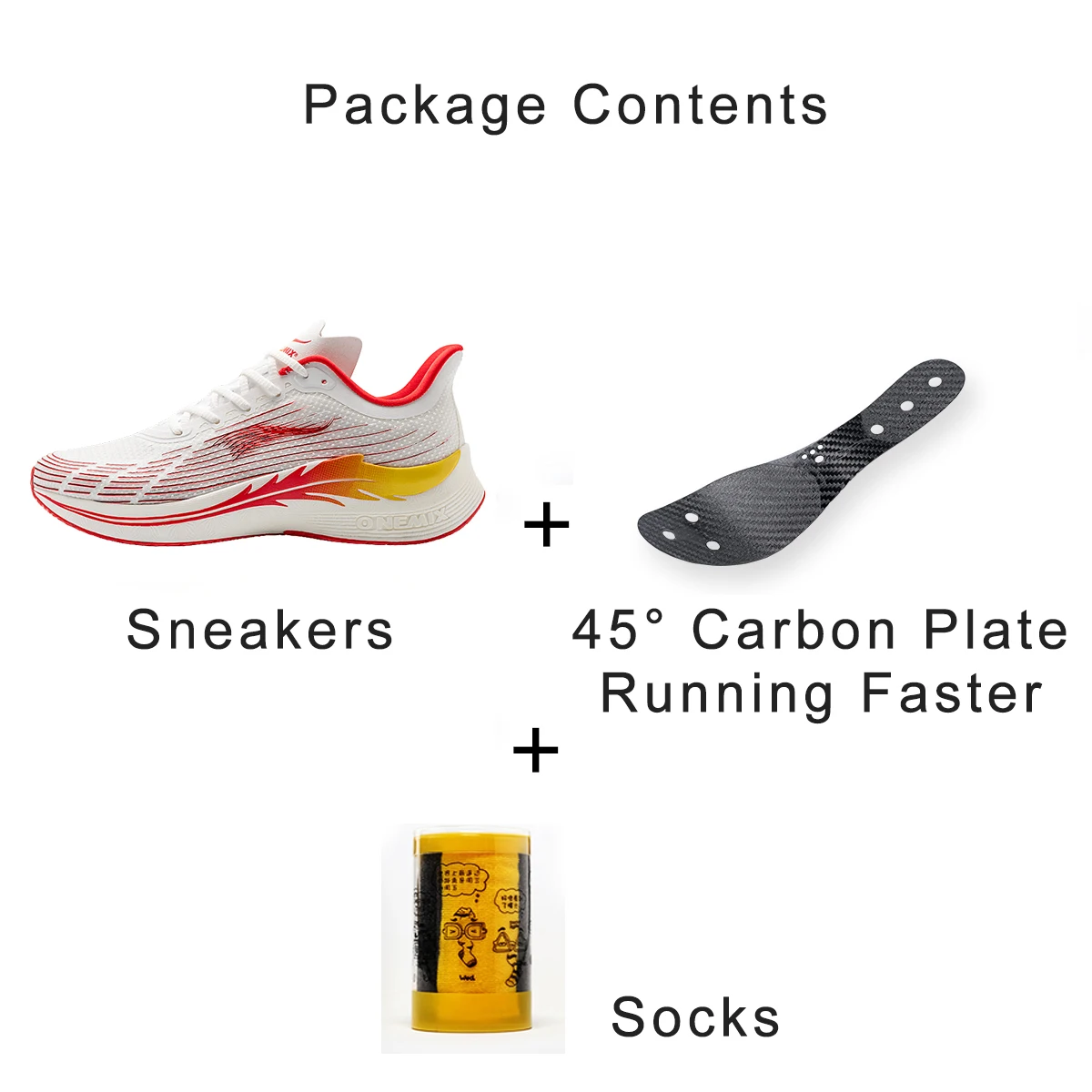 ONEMIX 2023 Running Shoes for Outdoor Marathon Breathable Sport Female Sneakers Lace Up Mesh Carbon Fibre Plate Athletic Shoes