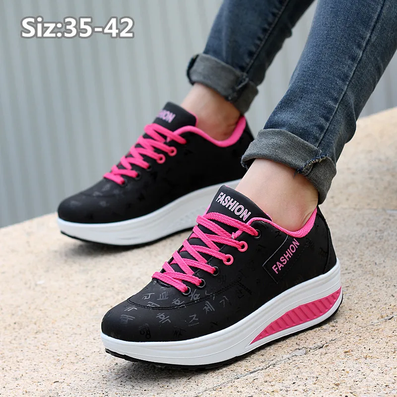 Walking Shoes Women Sneakers Fashion Shake Shoe Sport Comfortable Lightweight Ladies Thick Bottom Casual Footwear Trainers