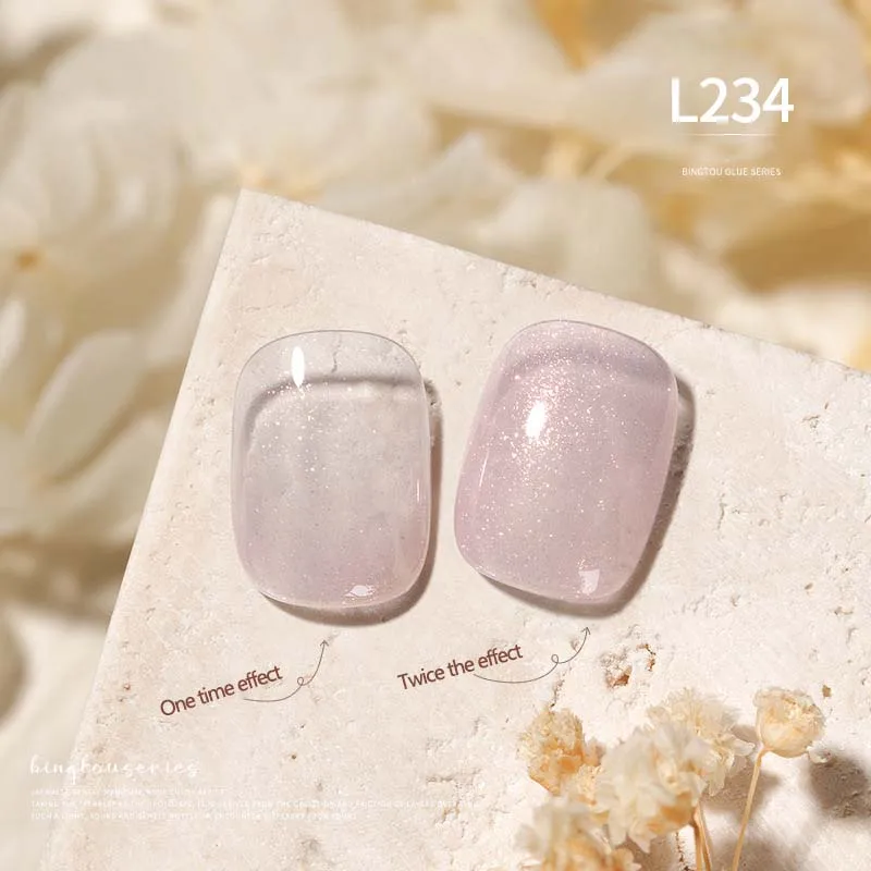 

Ice Transparent Color Jelly Jade Nail Gel Polish L002-L236 Summer New Fashion Solid Color Nails Varnish Manicure Tool