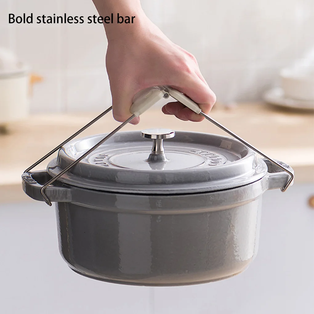 

Складной зажим для чаши сковородок Захваты из нержавеющей стали сверхпрочные зажимы ручной зажим кухонные принадлежности для ресторанов аксессуары