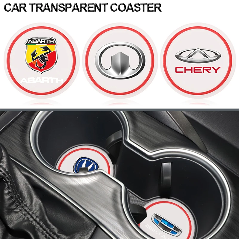 

1pcs Transparent Silicone Car Non-slip Water Coaster for BMW Mini Cooper JCW R55 R56 R60 R61 F54 F55 F56 F57 F60 Car Accessories