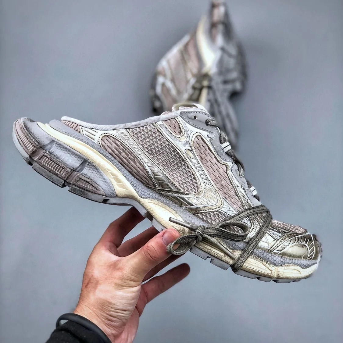 

Аутентичные Папины туфли Парижа полуторцевые мужские и женские летние старые винтажные туфли на платформе повседневные туфли сетчатые кроссовки