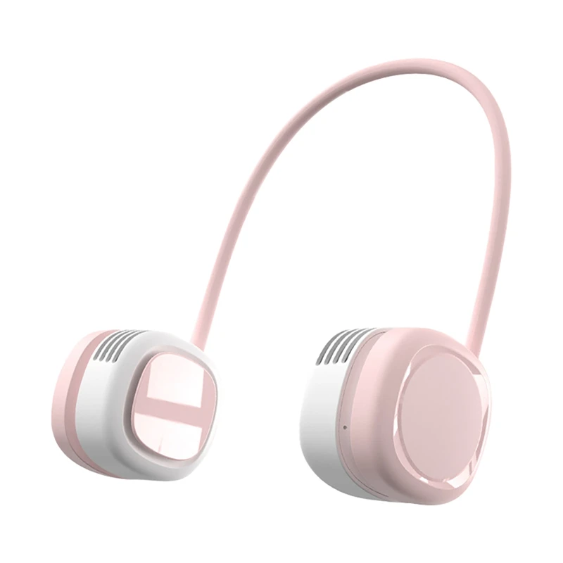 

Мини-вентилятор на шею, портативный безлопастный вентилятор, перезаряжаемый от USB, подвесные вентиляторы без листьев, охлаждающий воздухоо...