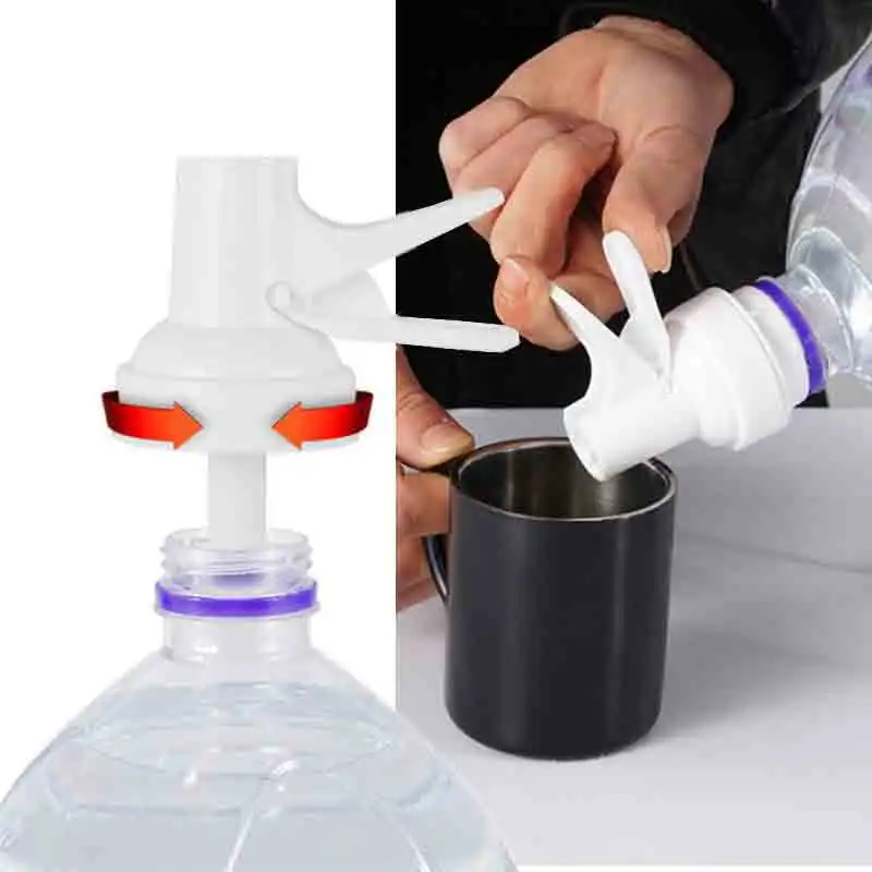 Plastic Drinking Water Bottle Bucket Faucet Tap Portable Outdoor Camping 5L Drinking Bottle Valve Spigot Water Drink Dispenser