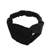 

Women Headband Elastic Sports Stretchy Running Headwrap Non-slip Face Washing Hairband Knot Hair Holder Type 1 Black