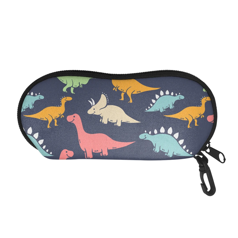 Christmas Sunglasses Case Colorful Dinosaur Eyeglasses Storage Bag Kids Glasses Container Spectacles Box Eyewear Protector Case