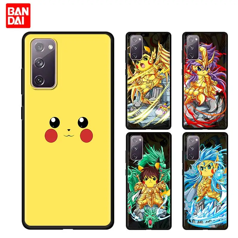 

Pokemon Go Manga Cute Case for Samsung Galaxy Note 20 10 9 8 S21 S20 FE Plus Ultra Lite 5G Soft Funda Armor Cover Luxury Black