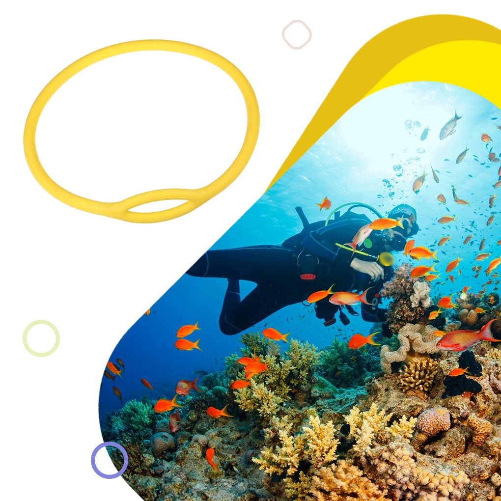 

Diving Mouthpiece Holder Flexible Necklace Folding Ring Dive Accessories