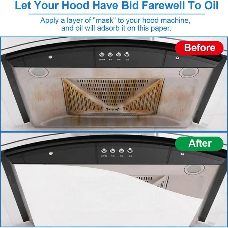 Фильтрующая бумага для вытяжки 10 м нетканые маслопоглощающие листы с 8 магнитами