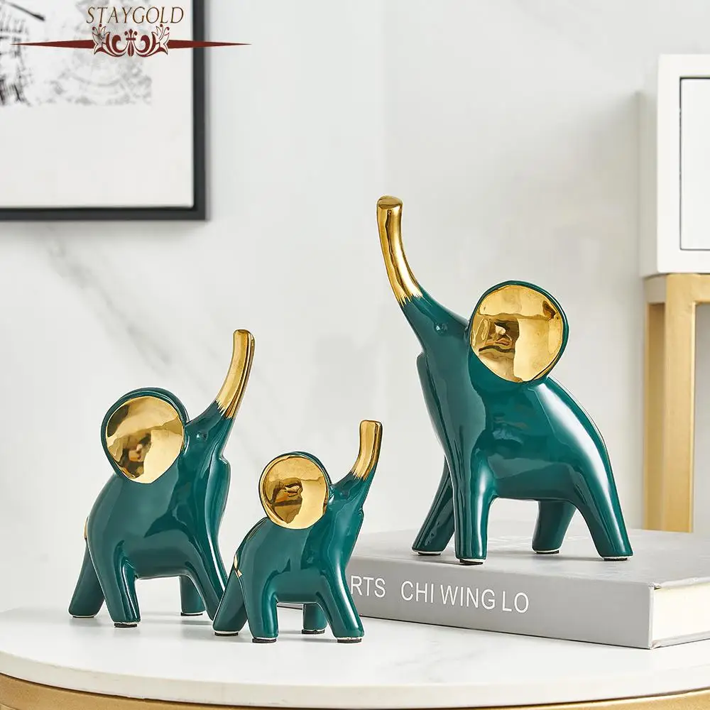 

Staygold пасхальное украшение для дома, керамический слон, декоративные Слоны, фигурки декоративная статуэтка, гостиная, офисные художественные фигурки
