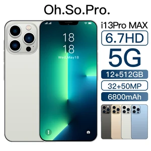 smartphone i13 pro max 5g global version 16gb 512gb 10 core android 10 6 7 inch celular 5800mah cellphone mobile phone unlock 4g free global shipping
