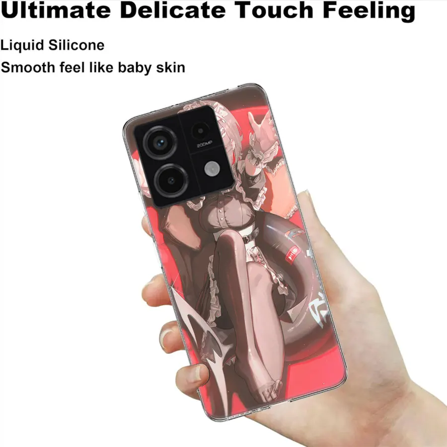 Фото Прозрачный чехол для телефона Zenless Zone Zero Ellen Joe для Redmi Note 14+ Pro Plus 11 11S 11T 11E 10 Pro 10S 5G 9 9S 8 8T 7 Coque Capa Har №4