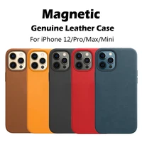 magnetic leather case with animation for magsafe wallet holder case for iphone 12 pro max case 12pro card pocket slot cover case