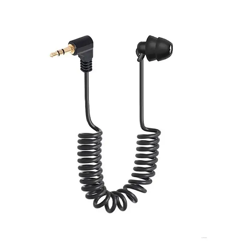 

3.5mm Spring Earphones Single Side Headphones In Ear Heavy Bass Earbuds Wired Headset for Mobile Phone MP3 Computer