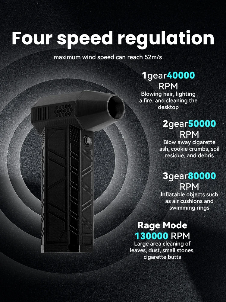 Новый вентилятор с мощным вентилятором 3-ступенчатый турбо воздуходувка