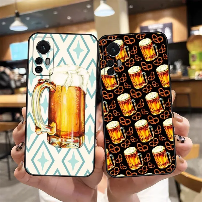 Чехол для телефона с пивом Redmi Note 11S 11 10 10S 9S 8T 7 8 8A 9 9A 9C 9T 10X Черный силиконовый чехол