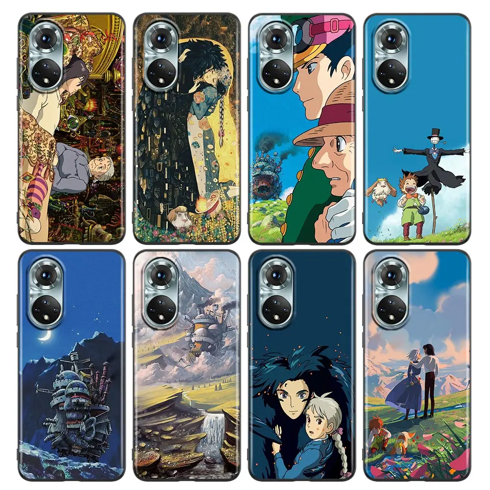 

Howl's Moving Castle Anime Miyazaki Funda For Honor 50 60 30 20 Lite 8X X8 9A 9C Case Silicone Cover Nova 7i 8i 9 Y60 Pro Cases