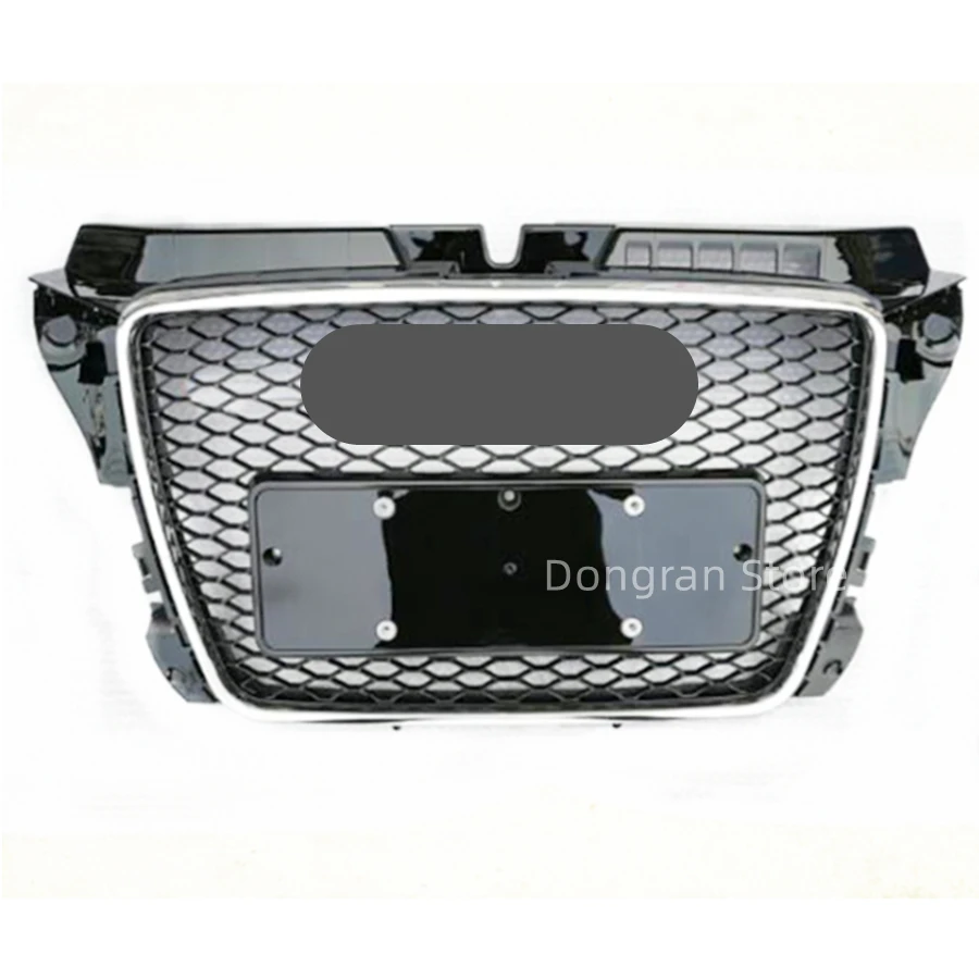 

For RS3 Style Front Sport Hex Mesh Honeycomb Hood Grill Gloss Black For Audi A3/S3 8P 2009 2010 2011 2012 2013