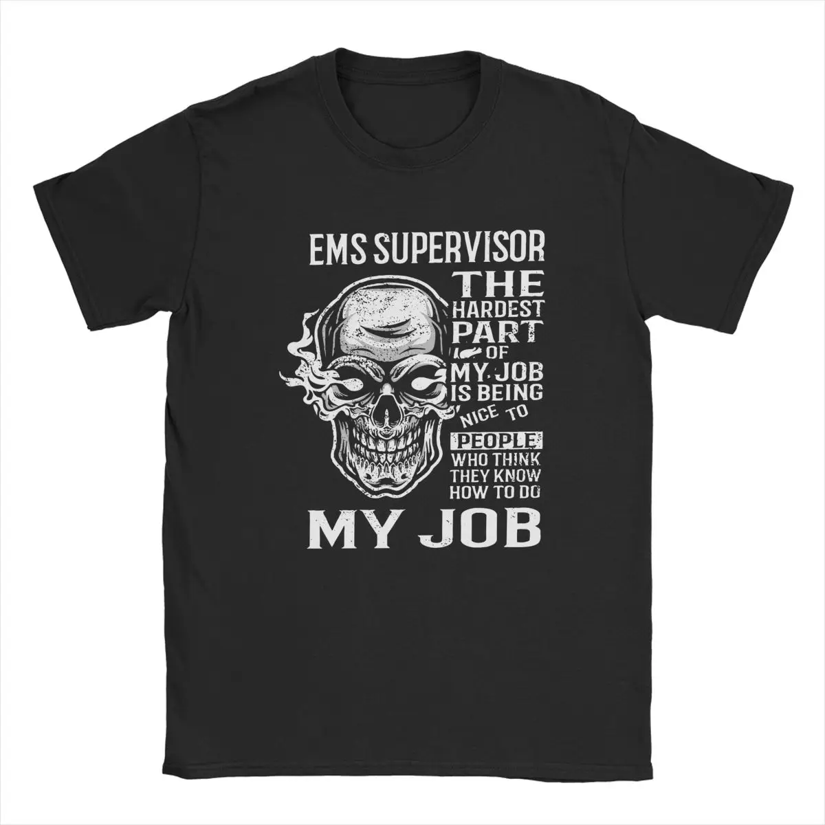 

Мужские и женские футболки, повседневная футболка из 100% хлопка с принтом Ems, футболка с коротким рукавом и круглым вырезом, подарок на день р...