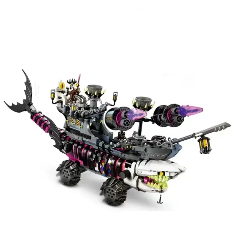 71469 Акулий лодка Танк двухслойный сборный конструктор Модель мейка для мальчиков