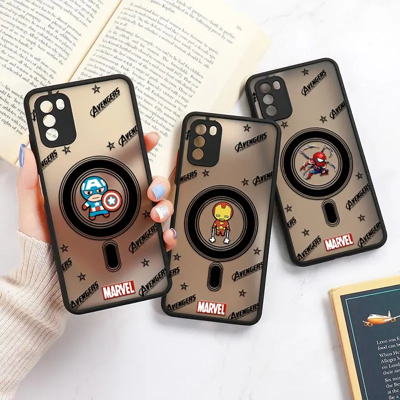 

The Avengers Mi 11 Lite 5G NE Case For Xiaomi 12 12T Pro 11T 9 10 Lite 11 Cover POCO X3 NFC F3 M3 M4 Pro Matte Funda Cute Marvel