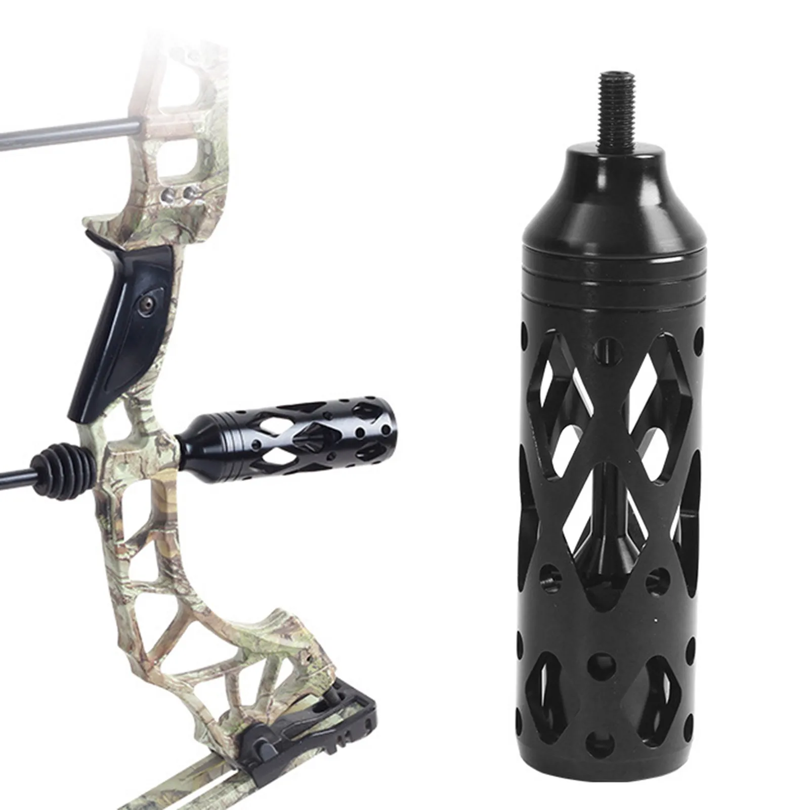 

Universal Alloy Hollow Bow Limb Dampeners Sport Compound Recurve Bow Stabilizer For Hunting Shooting 5 Inch