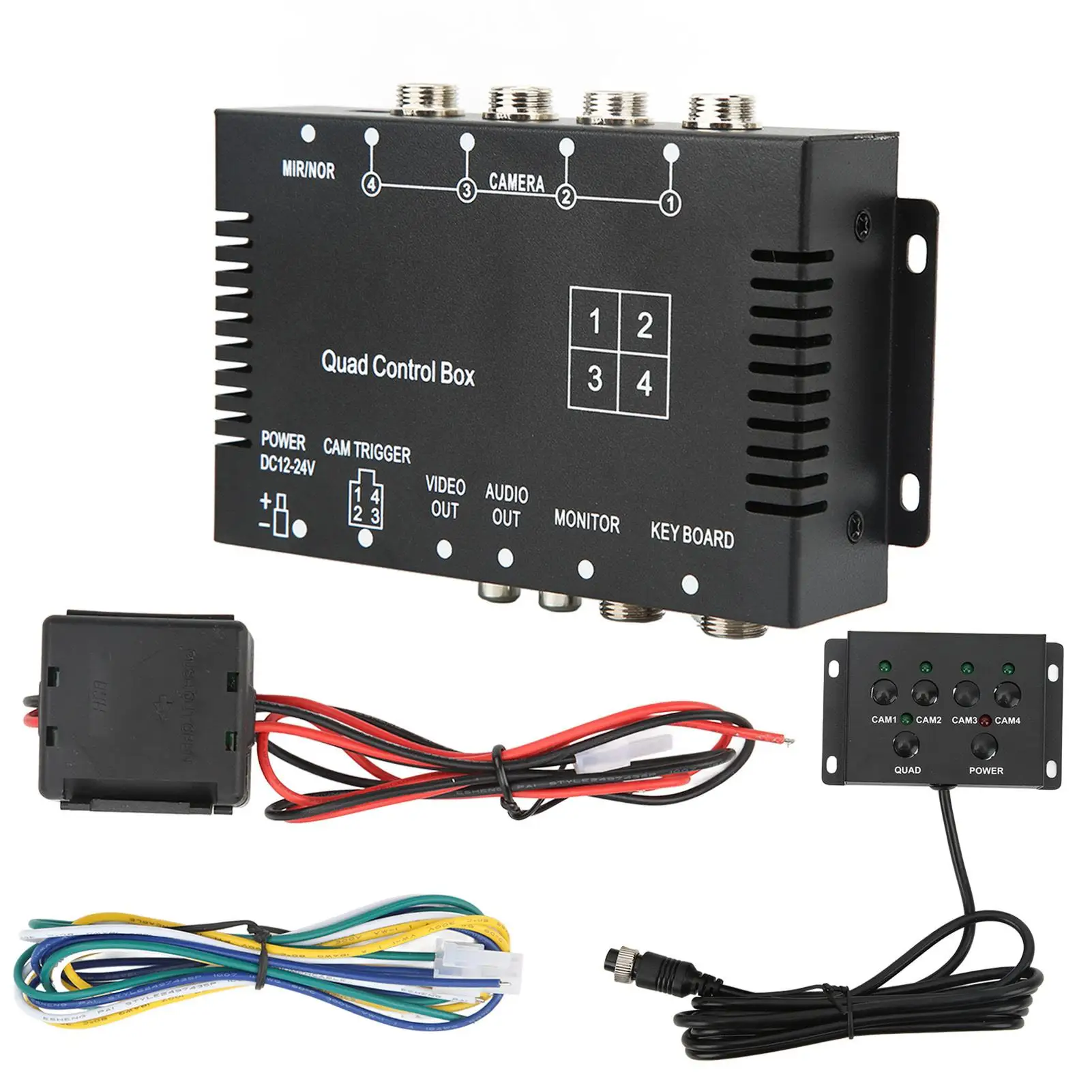 4-канальный видеоразветвитель парковочная камера видеопереключатель