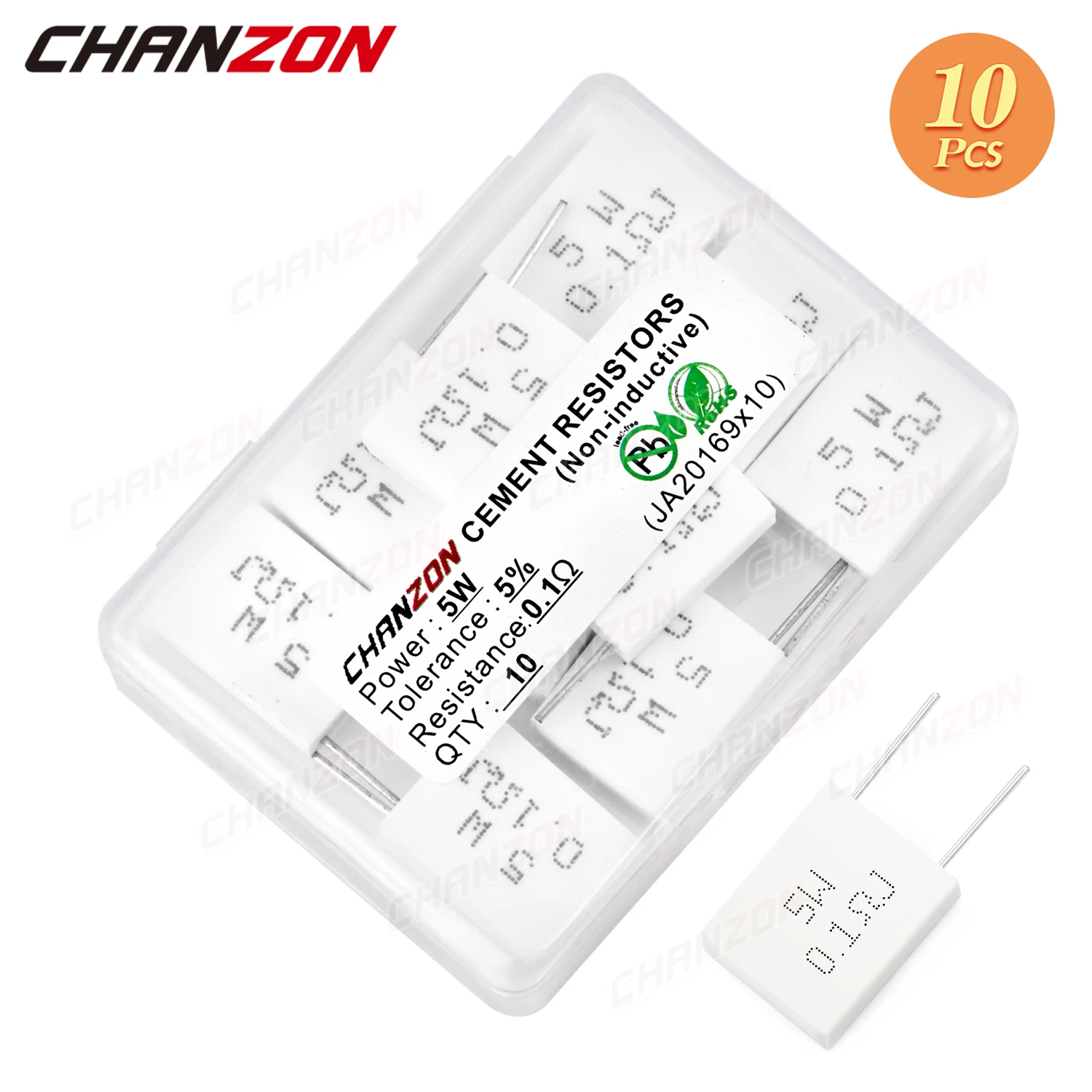 Керамический резистор 0 1 15 25 22 33 5 Ом 10 шт