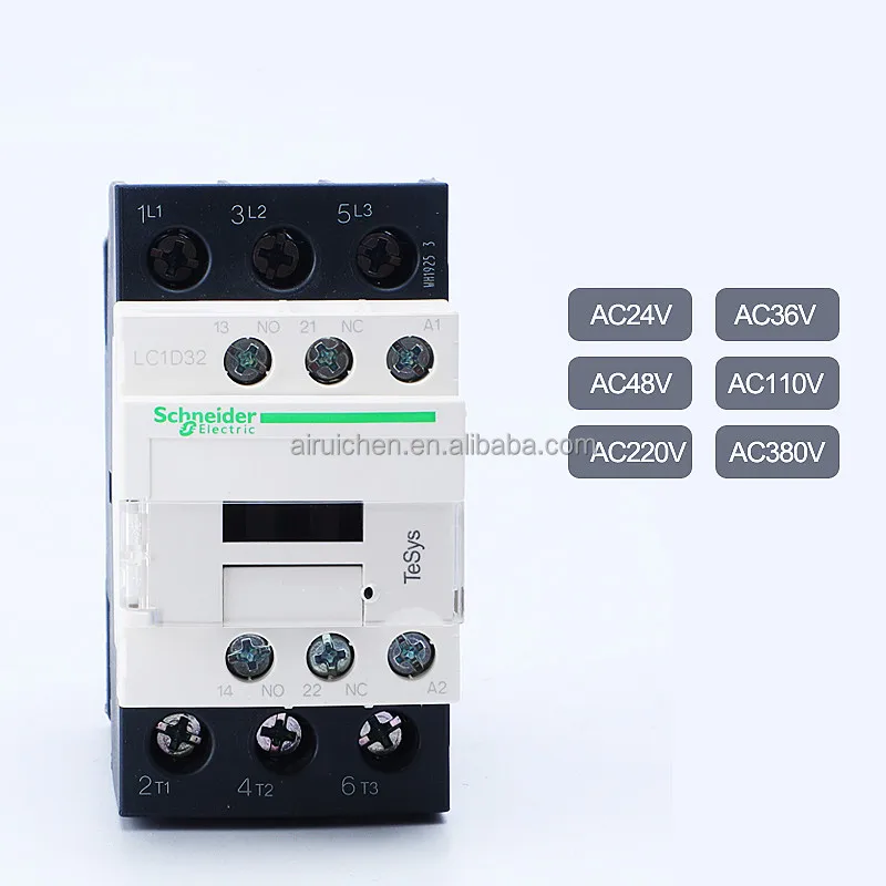 Дистрибьютор Schneider новый контактор переменного тока TeSys D 32A 230VAC LC1D32P7C LC1D32P7 telemecane