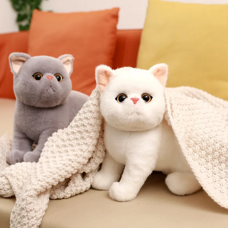 

20cm Cat Plush Dolls Baby Cute Animal Dolls Soft Cotton Stuffed Doll Home Soft Toys Sleeping Mate Stuffed Toys Gift