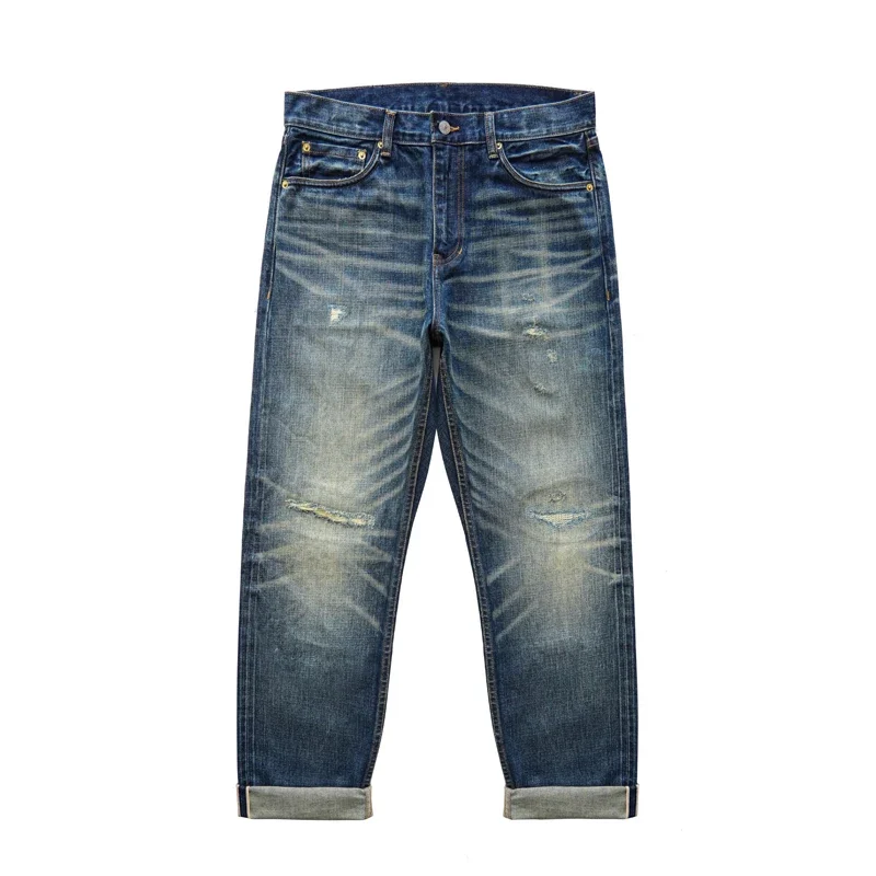 Мужские прямые джинсы с бамбуковой пряжкой Sauce Zhan AliExpress