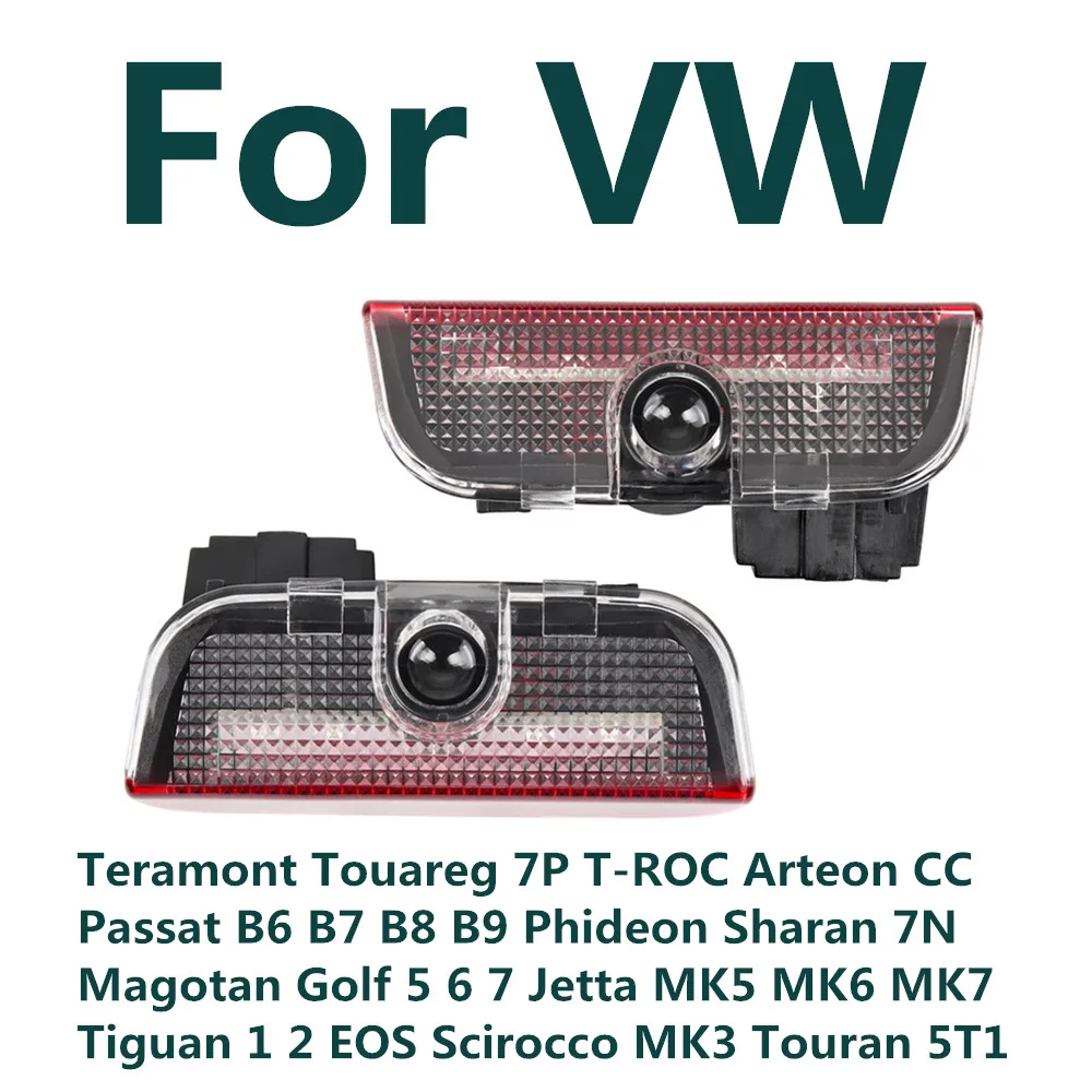 

Светодиодный Проектор Логотипа В Дверь Автомобиля Для VW Passat B6 B7 B8 B9 Scirocco R Tiguan MK1 MK2 EOS Touran 5T1