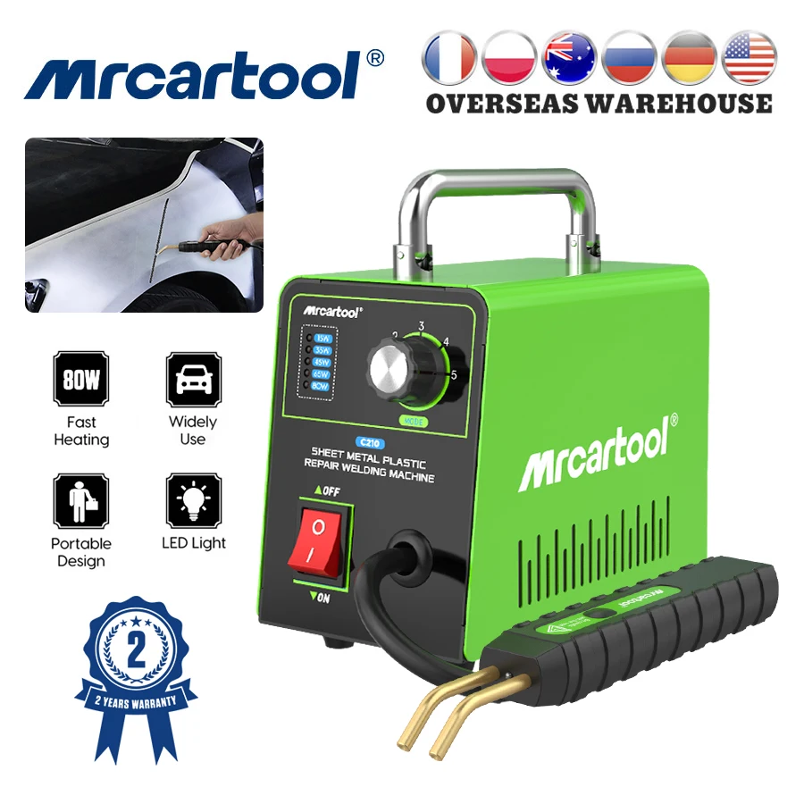 

MRCARTOOL C210 сварочный инструмент для ремонта пластика, автомобильный сварочный аппарат для пластика, 5-скоростная Регулировка мощности, инструменты для ремонта кузова автомобиля
