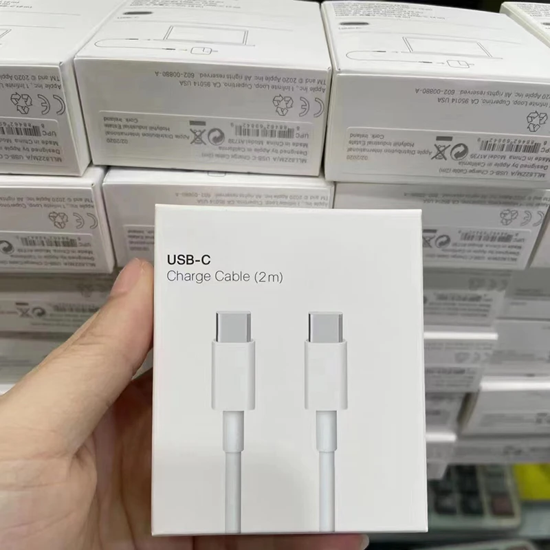 

10PCS 100W 1:1 Original 1M USB-C To USB-C Charge Cable Type-C To Type-C Cable Suitable For Macbook iPad Fast Charging Cable
