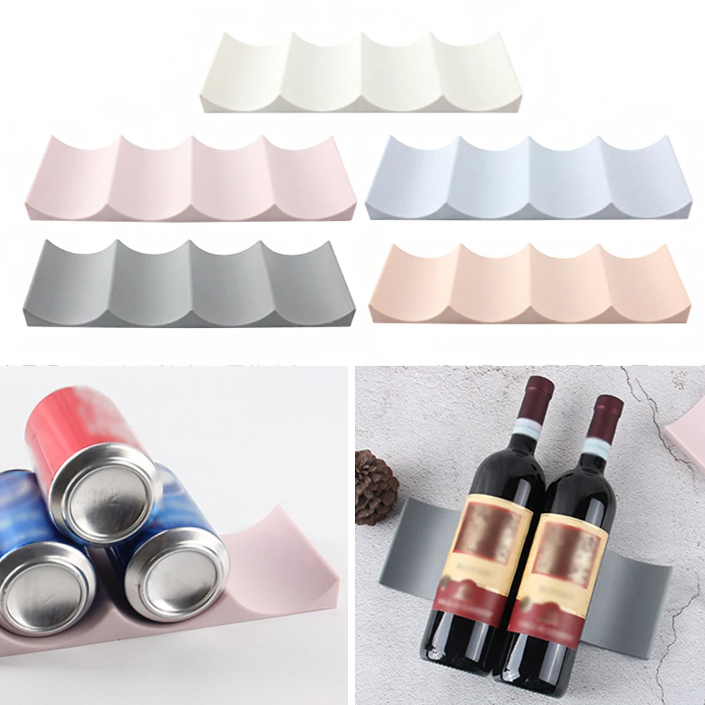 

Wine Rack Bottle Storage Shelf Organizer Drinking Can Display Holder For Countertop Kitchen Cabinet Refrigerator Home Decoration