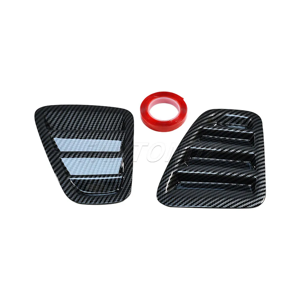 Фото Для Fiat 500 Abarth 595 695 2016-2024 крышка заднего фонаря декоративная наклейка глянцевый черный/углеродный вид №3
