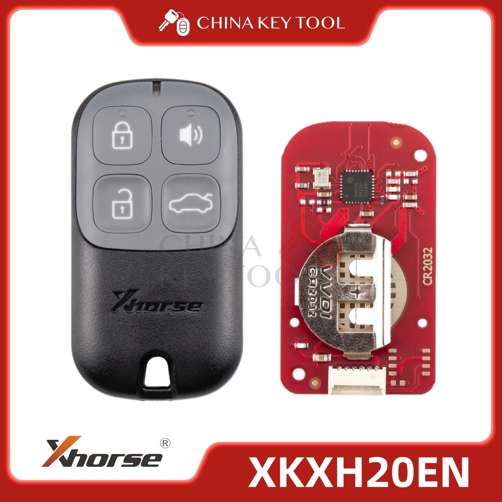 

Оригинальная версия Xhorse XKXH20EN, гаражный дистанционный ключ 2-го поколения, черный цвет, 4 кнопки, работает с VVDI KEY TOOL VVDI2