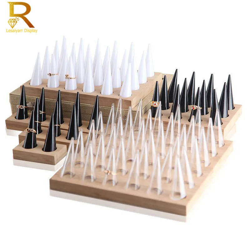 Деревянная подставка-держатель для кольца на палец ювелирных изделий | Украшения