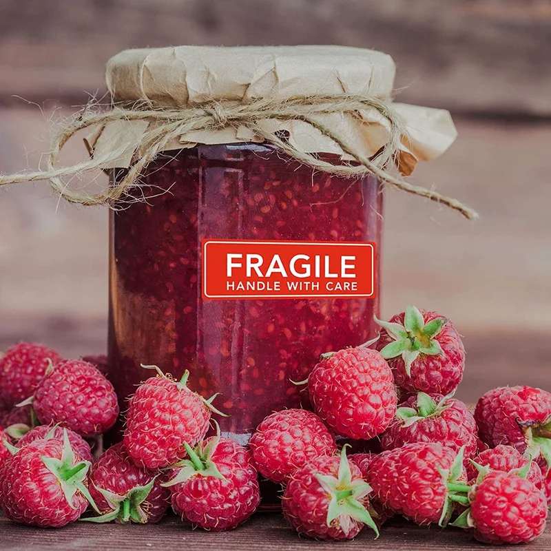 

2 Roll 1Inchx 3Inch Labels Fragile Sticker Red Fragile Warning Label Sticker Fragile Label For Packaging