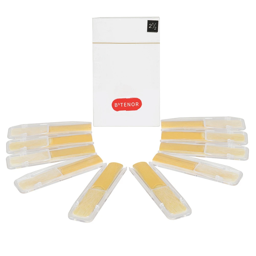 

10Pcs Saxophone Reeds Saxophone Strength 2.5 Sax Instrument Reed Saxophone